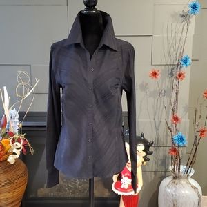 EUC Asymmetrical Black Blouse